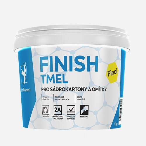  Finish tmel na sádrokartony