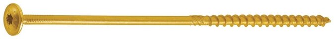 Konstrukční vrut s talířovou hlavou Torx / žlutý zinek