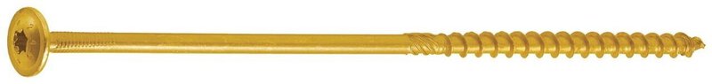 Konstrukční vrut s talířovou hlavou Torx / žlutý zinek