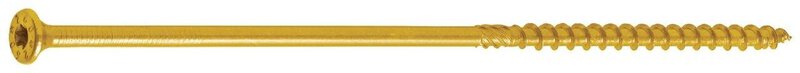 Konstrukční vrut se zápustnou hlavou Torx / žlutý zinek
