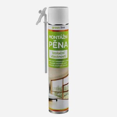 Montážní pěna Green line, trubičková dóza 750 ml, žlutá